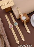 Chevron Strap Crystal Watch (1000/563)