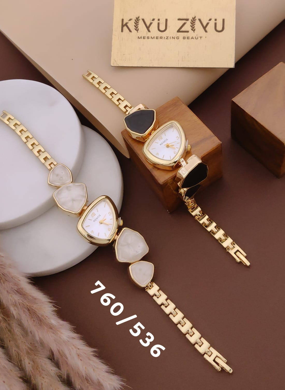 Pearl Stone Geometric Bracelet Watch 760/536