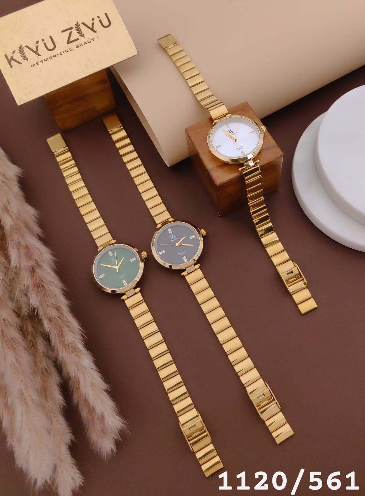 Minimal Round Gold Bracelet Watch 1120/561