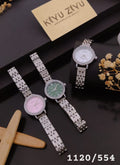 Silver Crystal Bezel Bracelet Watch 1120/554