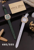 Crocodile Leather Strap Fashion Watch 660/555