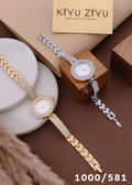 Silver Crystal Dial Watch (1000/581)