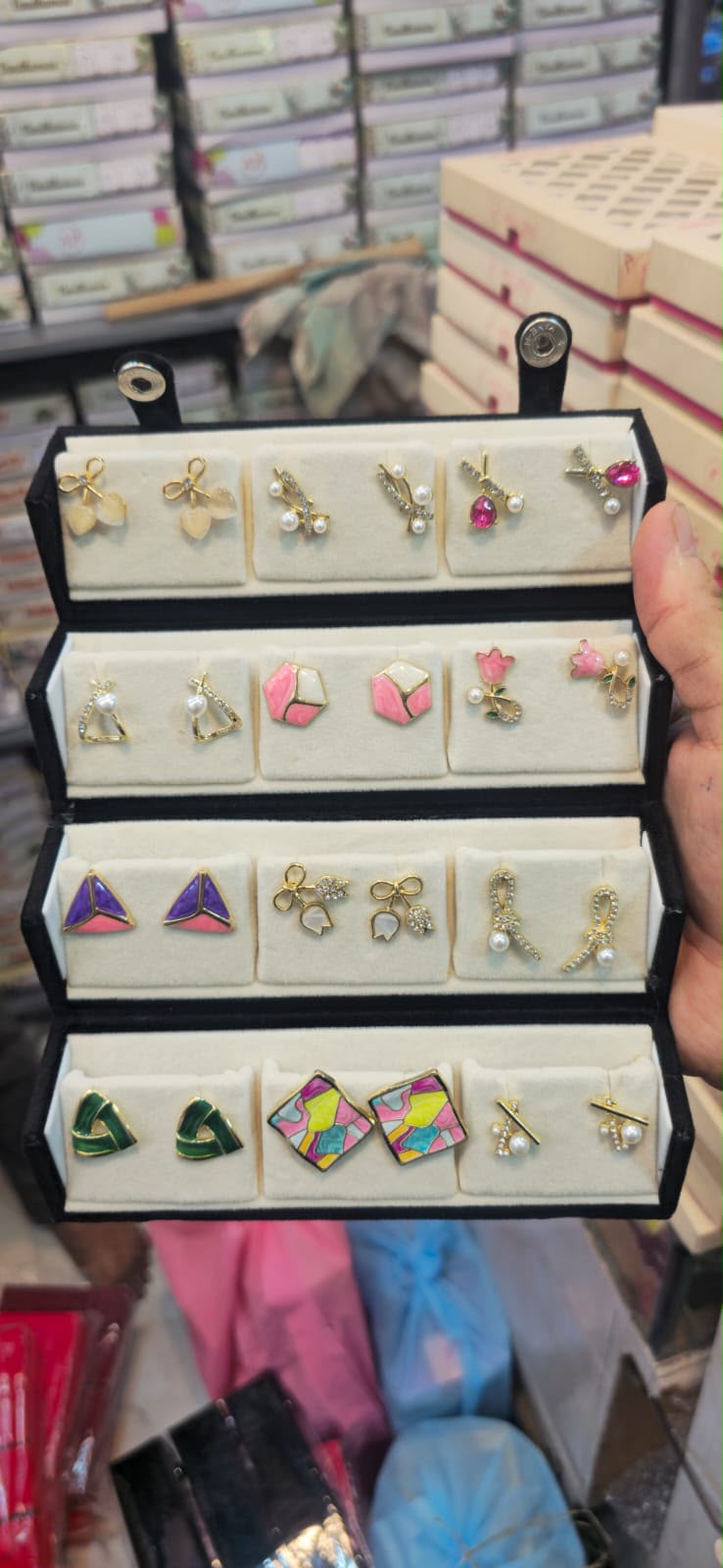Trendy Fashion Earrings Collection – Assorted Pearl, Floral & Statement Earrings