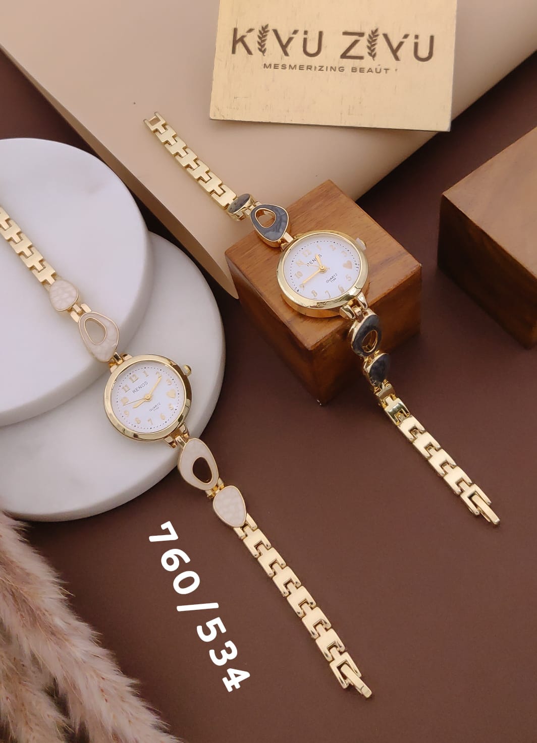 Heart Link Bracelet Watch (760/534)