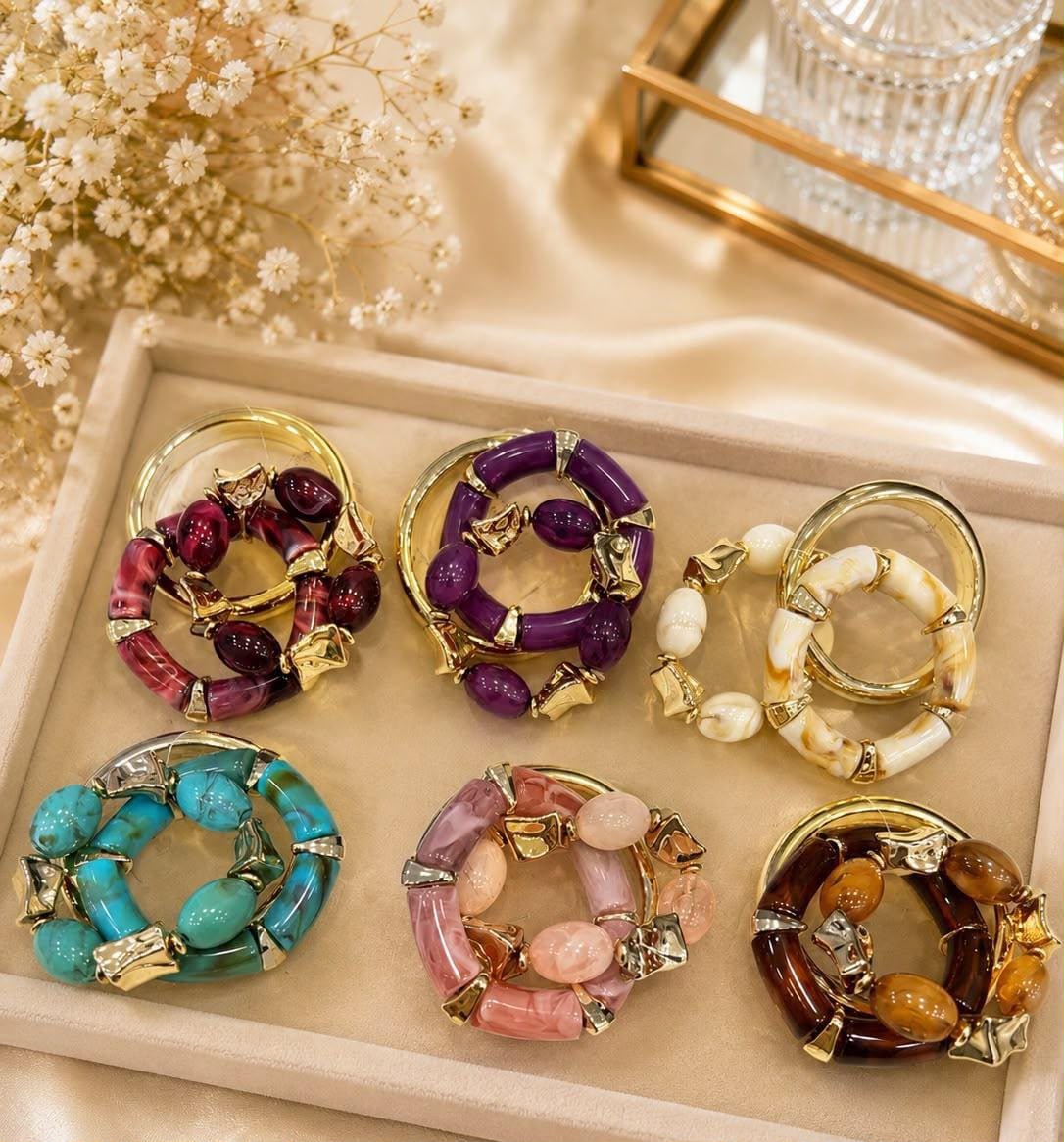 Harmony Charm Bangle Set