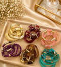 Bamboo Luxe Resin Bangle Set