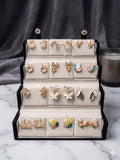 Trendy Gold-Tone Earrings Collection – 12 Pairs | Pearl, Floral & Statement Designs